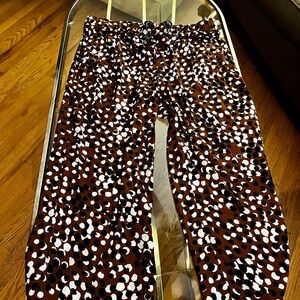 Halogen Polka Dot Wide Leg Crop Pant